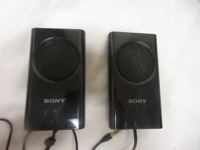 #ad Sony speaker system and charger 4quot;x2quot; each speaker $14.99