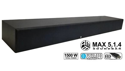 #ad AMB Max 5.1.4 Channel Sound Bar 4k 1500w Bluetooth Wireless Connection $229.99
