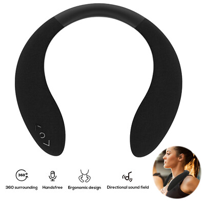 #ad Wearable Wireless Neck Speaker Bluetooth 5.0 Neckband Speakers with Microphone $29.13