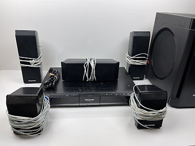 #ad Panasonic SA PT660 5 Disk DVD Home Theater Sound System 5 Speakers HDMI *READ* $69.50