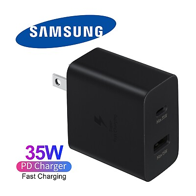 #ad Original Samsung TA220 35W PD Power Adapter Duo Super Fast Charing Wall Charger $12.99
