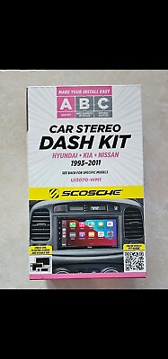 #ad #ad Scosche Car Stereo Dash Kit Hyundai Kia Nissan 1993 2011 Newopen box. $22.00