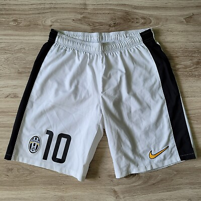 #ad Nike DRI Fit Juventus FC #10 Carlos Tevez Home 2014 2015 Football Kit Shorts $60.00