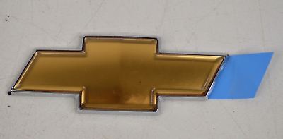 #ad NEW Chevrolet Chevy Bowtie Badge Gold w Chrome Surround 5 3 4quot; Long $26.99