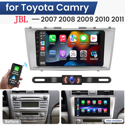 #ad FOR 2007 2011 TOYOTA CAMRY CARPLAY CAR GPS STEREO NAVI RADIO JBL SOUND SYSTEM $109.50