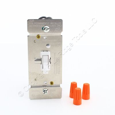 #ad #ad Eaton White Toggle Dimmer Switch Incandescent Single Pole Non Preset TI061 W K L $8.54