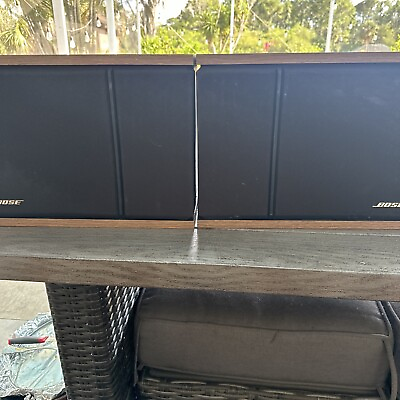 #ad Bose 201 Series III Direct Reflect Stereo Speakers Wood Grain Free Ship Tested $140.00