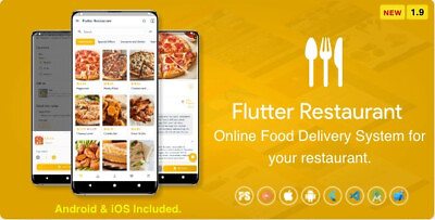 #ad Flutter Restaurant v1.9 Online Food Delivery System For iOS and Android $19.99