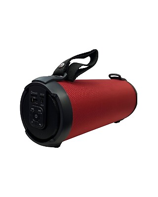 #ad Loud Red Portable Bluetooth Speaker With FM Radio Aux Inputs amp; SD Card $29.99