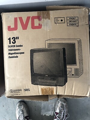 #ad JVC TV 13142W 13quot; TV VCR Combo Television RETRO GAMING CRT RCA AV 4 HEAD Works $89.95