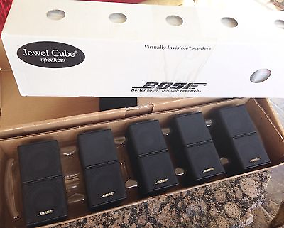 #ad 5 Mint Bose Jewel Double Cube Speakers Premium In Black Excellent Shape $346.50