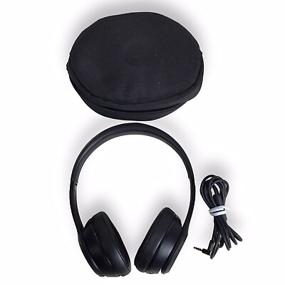 #ad Beats by Dr. Dre Solo3 A1796 Black Wireless Bluetooth On Ear Headphones EUC $69.99