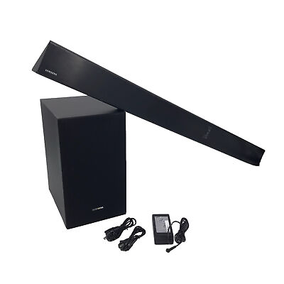 #ad #ad Samsung Soundbar HW N550 with Subwoofer PS WR55D Home Theater System Black $79.98