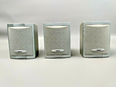 #ad L👀K 🔥 Lot Of Three RCA Theater System Surround Sound Speakers Model HTS 1000 $29.95