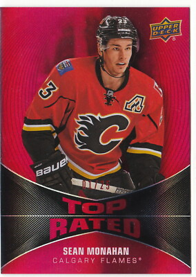 #ad #ad 16 17 2016 17 Upper Deck Overtime Top Rated Red #14 Sean Monahan Flames 1 25 $12.95