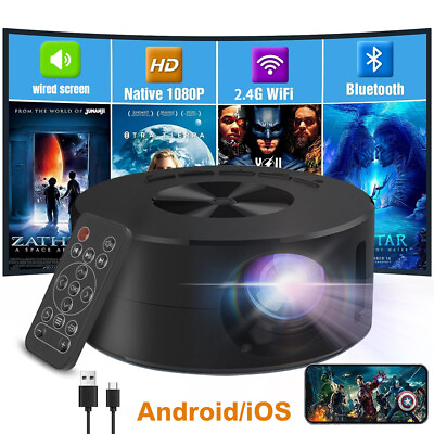 #ad Portable Mini Projector 1080P LED Home Office Theater Cinema For Android iPhone $29.99