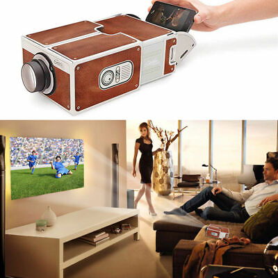 #ad Smartphone Projector DIY Phone Portable Home Cinema TV Screen for iPhone Samsung $18.39