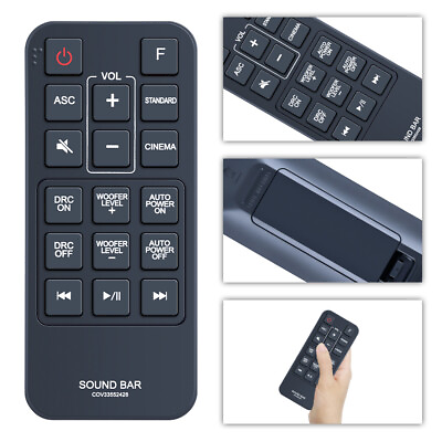 #ad New COV33552428 For LG Sound Bar Remote Control LAS160B LAC553B SH2 SH4 $8.99