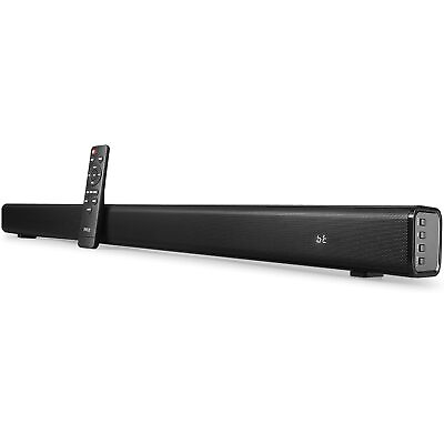 #ad Pyle TV Speaker Quality Audio Soundbar for TV with Bluetooth Support 4K amp; H $73.05