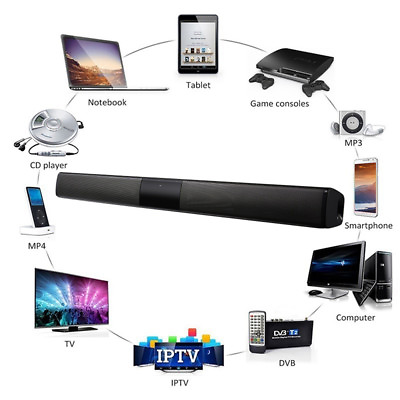 #ad Bluetooth TV Home Threater Wireless Sound Bar Speaker System Surround Subwoofer $43.99
