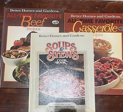 #ad Lot Of 3 Like NewBetter Home And Garden Cookbooks Soup Casserole Beef Fitness $10.99