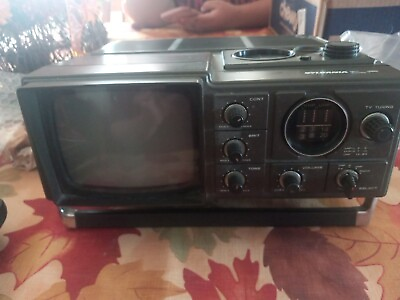 #ad Vintage Sylvania Mini Combo Tv And Radio $42.00