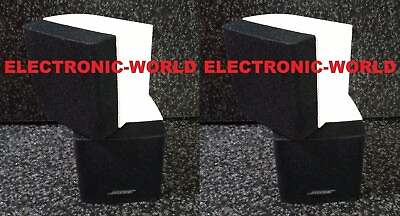 #ad MINT Bose double cube speakers pair of Tuxedo Lifestyle Acoustimass white black $139.99