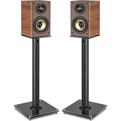#ad #ad Universal Floor Speaker Stands For Surround Sound Heavy Duty 28 Inch Bookshel $135.99