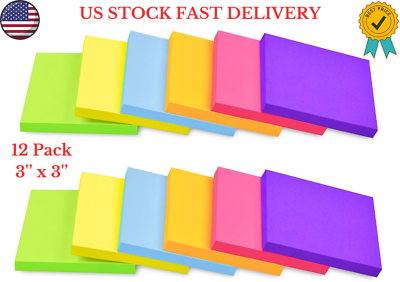 #ad Post It Notes Pop Up Sticky Notes 3X3 Inches 9 Pads Bright Colors Self St... $6.19