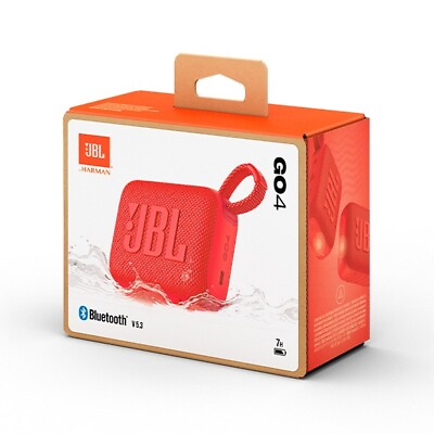 #ad JBL GO 4 Red Portable Wireless Speaker Bluetooth IP67 Waterproof Dust proof New $98.00