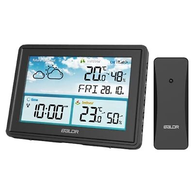 #ad BALDR Home Weather Station amp; Indoor Outdoor Thermometer with Wireless Remote ... $39.52