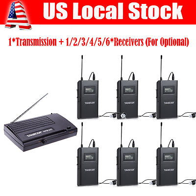 #ad UHF Wireless in Ear Monitor System Transmitter Receiver for Stage Studio T4C1 $56.39