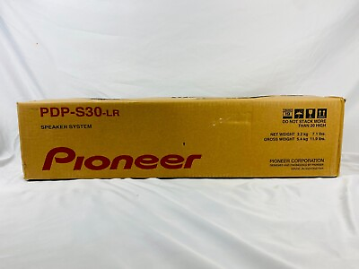 #ad Pioneer Model PDP S30 LR Speaker System With Brackets NIB $51.00