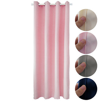 #ad Cotton Curtain Solid Darkening Light Filtering Drapes Home Panel Eyelet Home $40.38