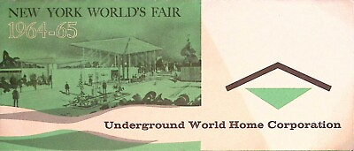 #ad New York World#x27;s Fair 1964 1965 Underground World home Corporation Brochure $29.99