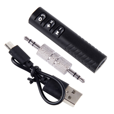 #ad 3.5mm AUX Audio USB Wireless Bluetooth V4.1 Kit Receiver Mini Home Car Speaker $8.36