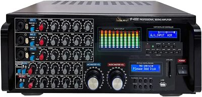 #ad 3000W Professional Karaoke Mixer Amplifier Recording Bluetooth HDMI ARC Optical $1099.00