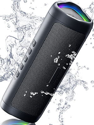 #ad Bluetooth Speaker with HD Sound Portable Wireless IPX5 Waterproof 24H Playtime $25.91