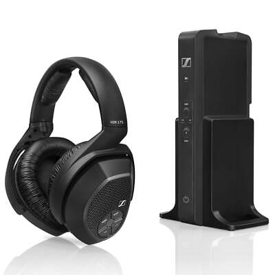 #ad Sennheiser Over Ear RF Wireless Surround Sound TV Headphones RS 175 Refurbished $199.95