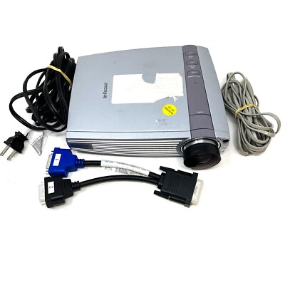 #ad InFocus LP130 DLP Projector XGA Portable 1100 Lumens with Bag and Cables $31.97