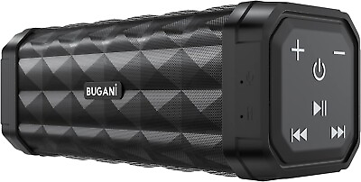 #ad BUGANI Portable Bluetooth Speaker Stereo Sound Wireless Speaker for Home Travel $35.00