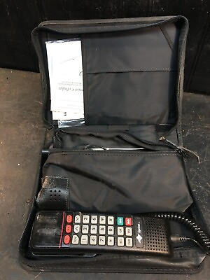 #ad Vintage Cellular 360° Motorola Car Bag Mobile Phone With Carry Bag $35.99