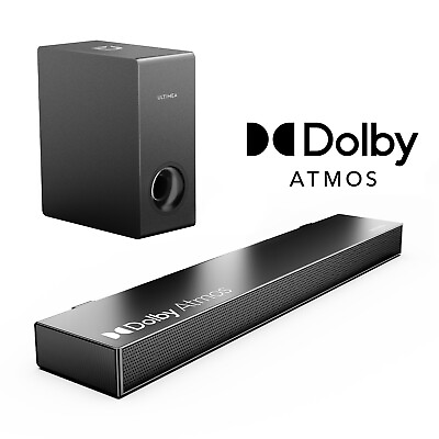#ad #ad ULTIMEA Dolby Atmos Sound Bar for TV 3D Surround Sound System for TV Speakers $155.00