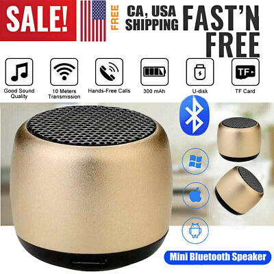 #ad Rechargeable Wireless Bluetooth Speaker Portable Mini Stereo Bass Loud Speaker $11.99
