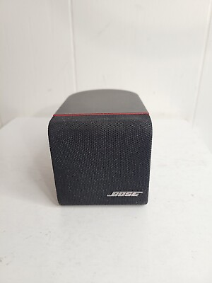 #ad Bose Single Cube Redline Speakers Lifestyle Acoustimass Surround Sound Black $22.99