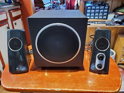 #ad Logitech Z523 2.1 Speaker System with Subwoofer Tested Works $50.00