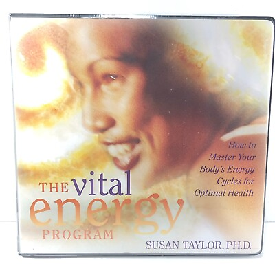 #ad Vital Energy Program * Susan Taylor PHD 6 Cassette Tape Set New Sealed $8.95