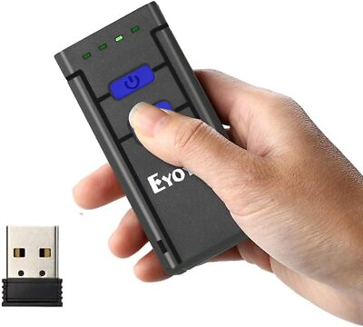 #ad Eyoyo Mini 1D Wireless Barcode Scanner Bluetooth 2.4G Wireless Bar Code Reader $39.53