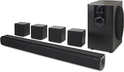 #ad 5.1 Home Theater System with Bluetooth 6 Surround Speakers Wall Mountable Inc $190.00
