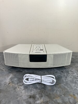#ad BOSE Wave Radio AM FM AUX Model AWR1 1W White Works *See Notes* $45.00